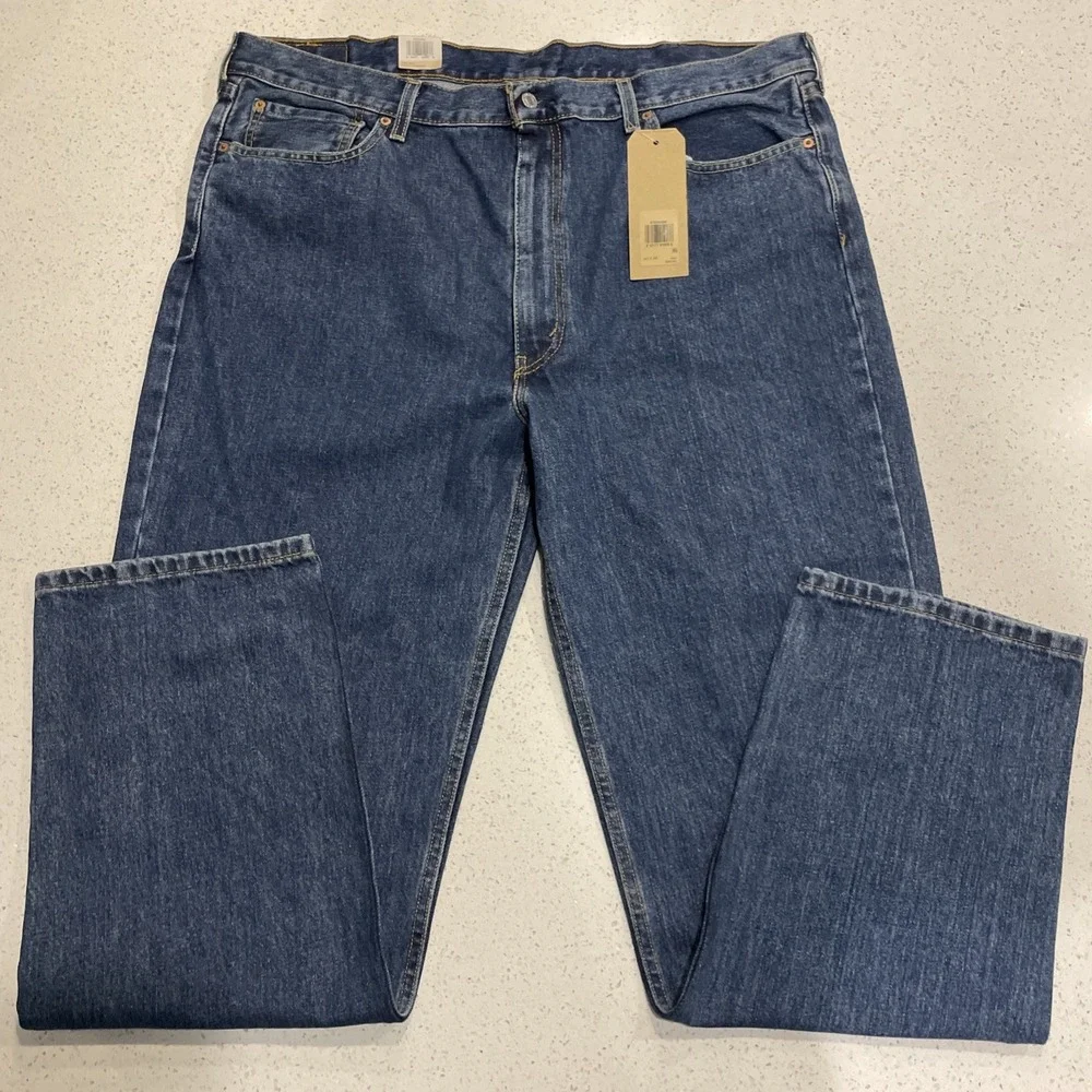 LEVI'S Men's 550 Relaxed Fit 42/34 Tapered Leg Stretch Denim Jeans  NWT